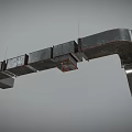 Modern piping system 3d model