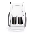 Modern White and Gray Massage Chair With Ergonomic Design And Leg Support