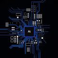 E-commerce chip AiCPU smart chip circuit board circuit board explosion diagram circuit technology chip electrical appliance computer intelligent equipment 3d model