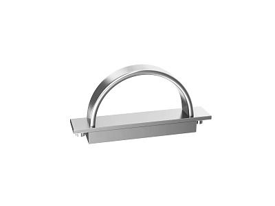 Modern Stainless Steel Curved Handle For Furniture Cabinet Drawer And Design 3d model