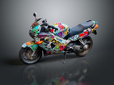 Modern motorcycle two-wheeled motorcycle off-road motorcycle road racing motorcycle model