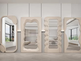 Modern full-length mirror 3d model