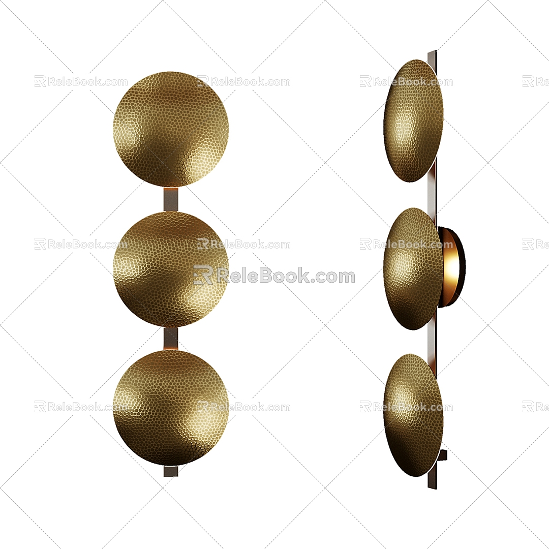 Light Luxury Hand Knock Copper Wall Lamp model