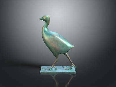 Metal bird carving bird animal game animal cartoon animal 3d model