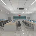 Computer Classroom 3d model