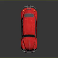 Shiny Red Vintage Beetle Car With Classic Exterior Design And Reflective Surface
