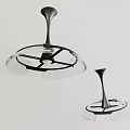 Modern Transparent Glass Pendant Light With Sleek Black Metal Frame Design