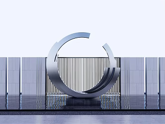 Modern Urban Sculpture Landscape Sculpture 3d model
