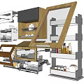 Wooden Kitchen Cabinets With Multiple Designs Organized Storage And Utensil Holders