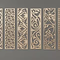 Decorative Wooden Room Dividers With Carved Patterns And Various Designs For Interior Decor