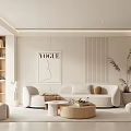 Modern Living Room Interior Design With White Sofa Round Coffee Table VOGUE Art And Plants