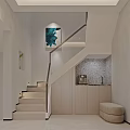 Modern Basement Living Space With Stone Wall And Sofas