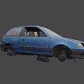 year of car. 3d model