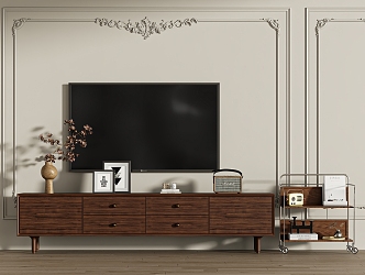 Quiet Ancient TV Cabinet 3d model