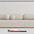 Modern Multiplayer Sofa Three-Seat Sofa 3d model