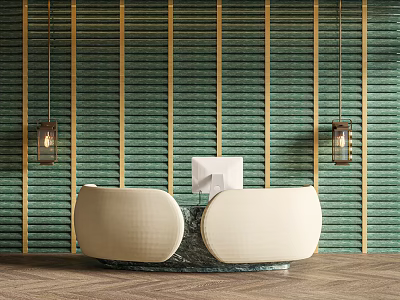 Reception Desk Hotel Reception Desk Hotel Front Desk 3d model