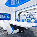 Science and Technology of Modern Public Office Area 3d model