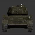 Military Tank Featuring Camouflage Paint Turret Cannon Barrel Tracks And Metal Texture