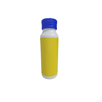 plastic juice bottle transparent plastic bottle disposable food grade pet ml chemical bottle white pesticide bottle sample reagent plastic sub-bottle 3d model