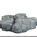 Natural Rock Formation With Detailed Gray Textured Surface And Rough Cracks