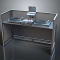 Professional DJ Console With Dual Turntables Mixer And Digital Display Panel
