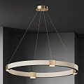 Modern Circular Chandelier With Metal Frame Woven Details And Hanging Chains For Interior Decor