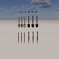 Hardware Tools Collection Of Durable Shovels With Ergonomic Handles And Various Designs