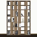 Modern Decorative Cabinet Bookshelf Bookcase Decorative Rack 3d model
