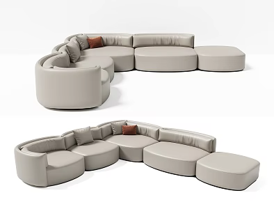 Modern Multiplayer Sofa 3d model