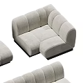 Sectional Sofa With Light Gray Fabric And Various Modern Curved Straight Configurations