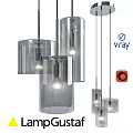 Modern Transparent Cylindrical Glass Pendant Lights With Hanging Design And Contemporary Illumination