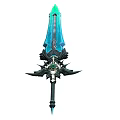 Ice Sword Crystal Sword Frost Giant Sword PBR Next Generation Cold Weapon Fantasy Weapon Sword Weapon 3d model