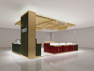 Decoration Design of Shopping Mall Jewelry Store 3d model