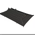 Traditional Chinese Architecture Roof Model With Detailed Tile Design And Curved Eaves Structure
