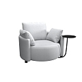 Italian Light Luxury Single Sofa 3d model