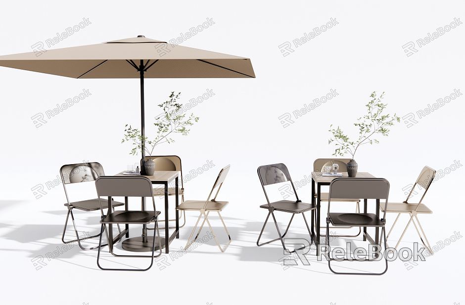 Modern Outdoor Table and Chair Outdoor Leisure Table and Chair model