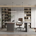 Modern study 3d model