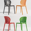 Stylish Modern Leisure Chairs With Perforated Design And Multiple Color Options For Home Decor