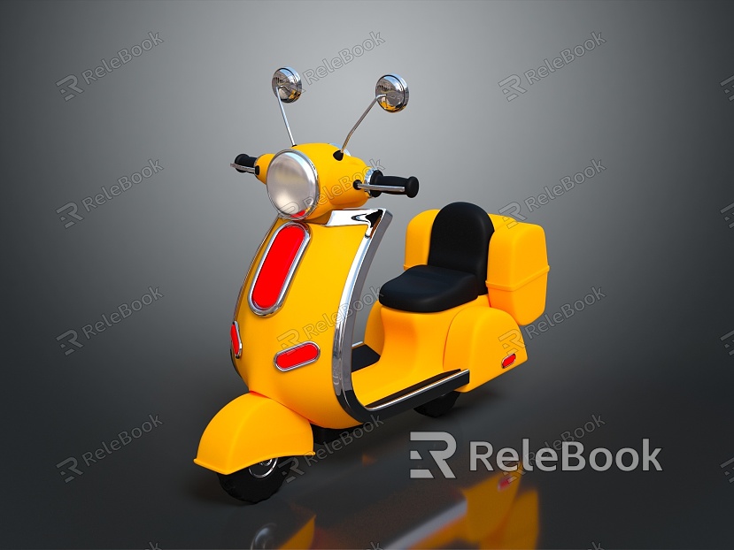 Modern Motorcycle Scooter Two-wheeled Motocross Motorcycle model