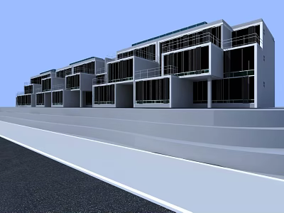 Modern Townhouse 3d model