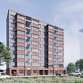 Old community transformation 3d model