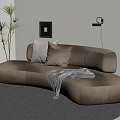 Modern Multiplayer Sofa 3d model