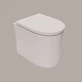 Modern Bathroom Suite Featuring Wall Mounted White Toilet Design