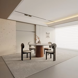 Modern table combination 3d model