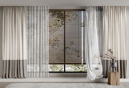 Modern Curtains 3d model