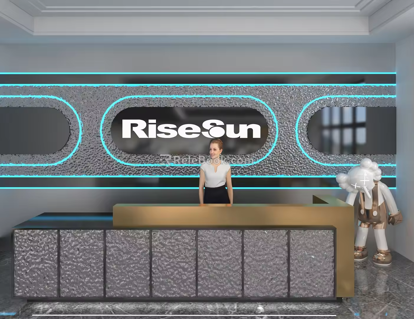 Front Desk 3d model