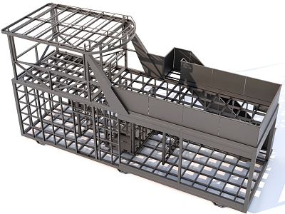 Iron rack 3d model