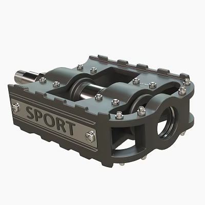 Car Sport Mechanical Component With Black Metal Structure And Bolts Design 3d model
