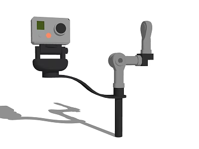 Projection Monitoring System With Surveillance Camera Mechanical Arm Mount And Projected Shadow 3d model