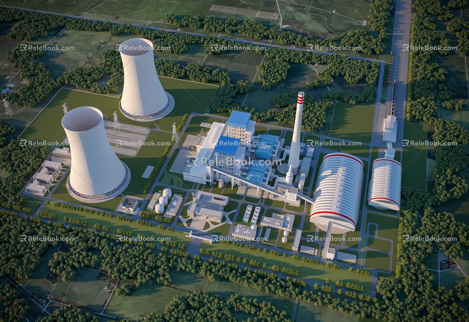 Power Plant 3d model